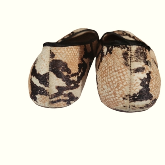 UGG Australia Alloway Reptile Leather Ballerina Slip on Flat S/N 1006017 Sz 10 - Picture 4 of 9